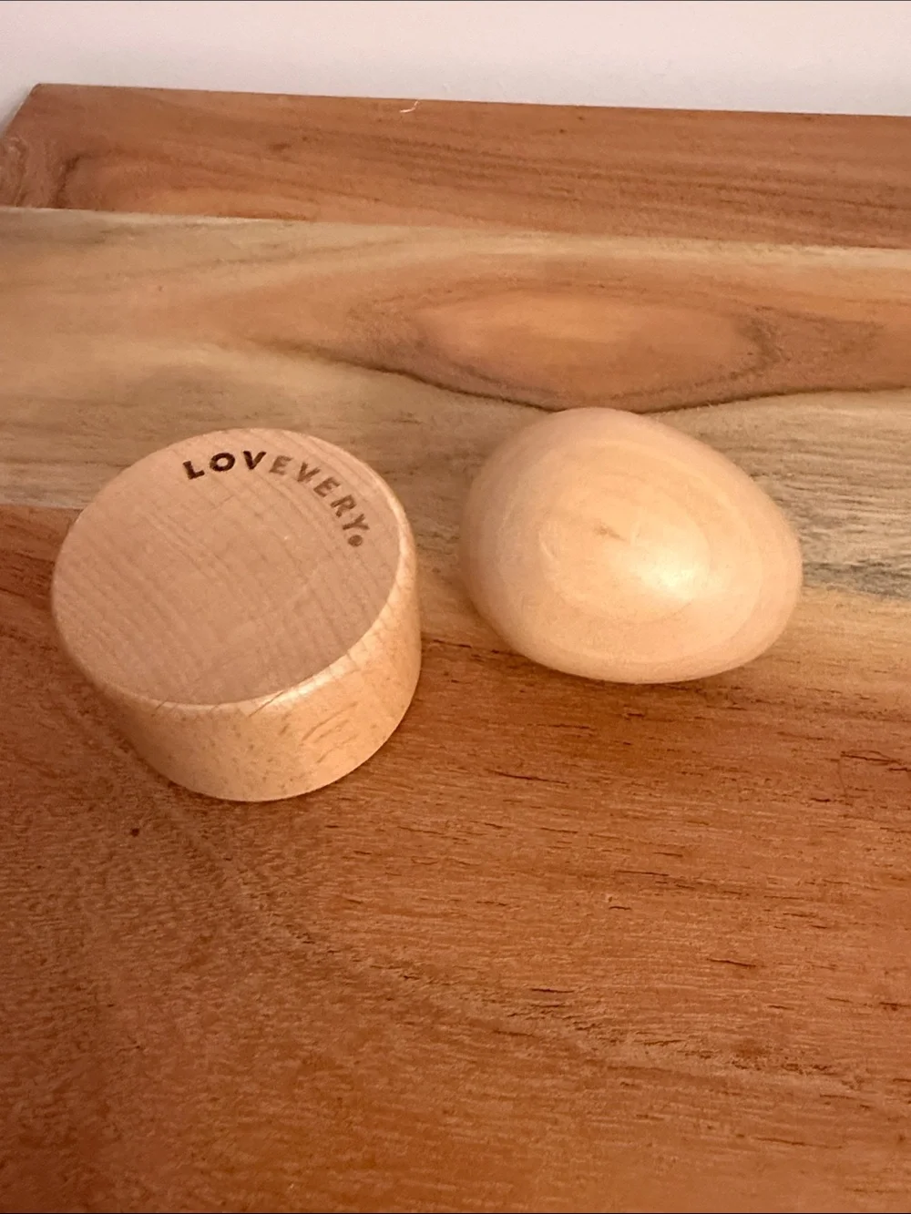 Lovevery egg cup toy puzzle from explorer kit Montessori 9 + months